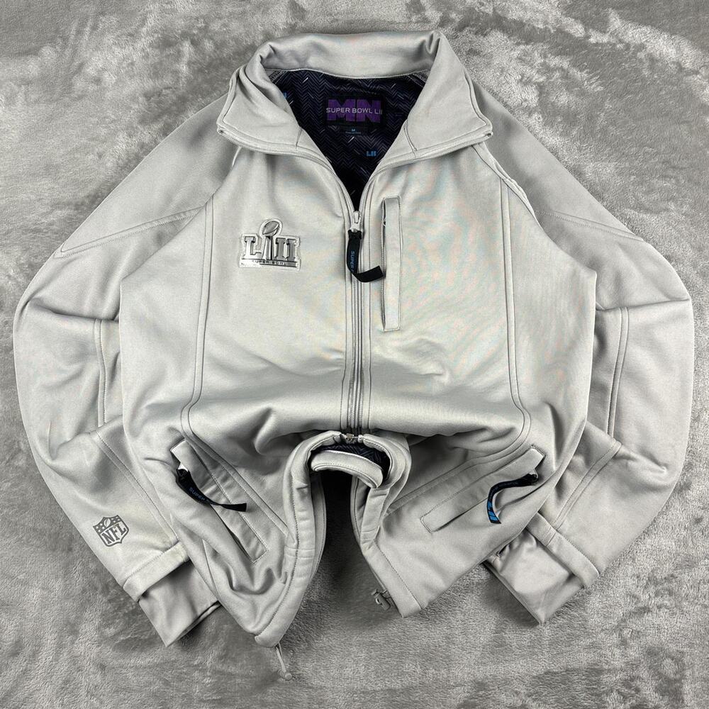 NFL Staff Jacket Superbowl LII 2 Fleece Track Jacket size medium